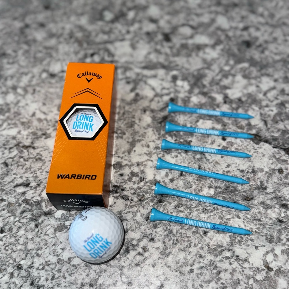 Callaway X Long Drink Golf Balls & tees